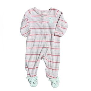 Carter's Baby Girl Footie Pajamas Size 3 Months